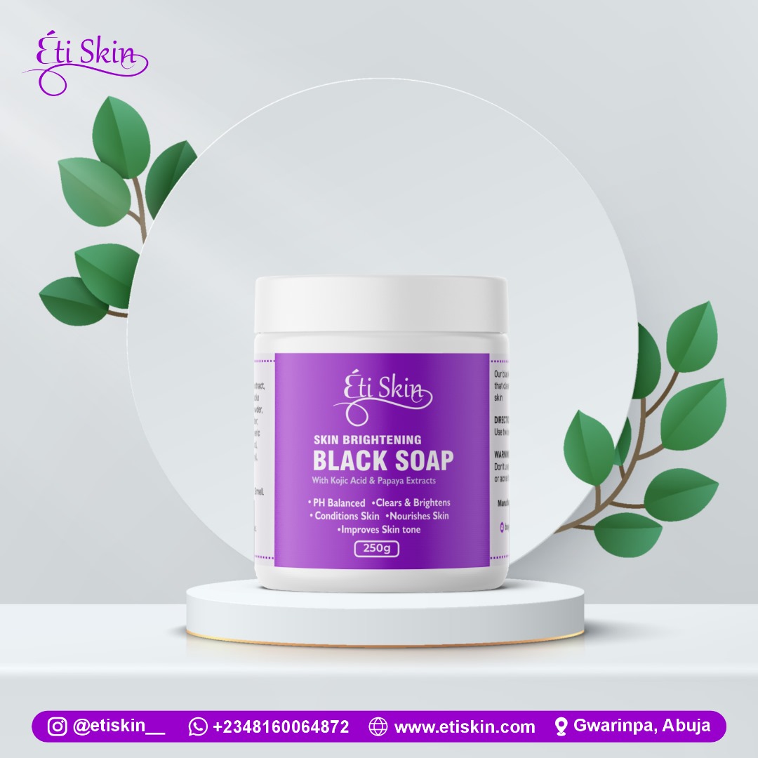 ETI SKIN BRIGHTENING BLACK SOAP 250G
